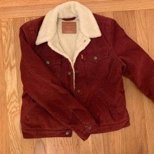 LEVI'S Sherpa Jacket - Rust (NEVER WORN)